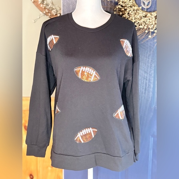 The Royal Standard Football Queen Sequin Sweatshirt size XS NWT - Picture 6 of 14